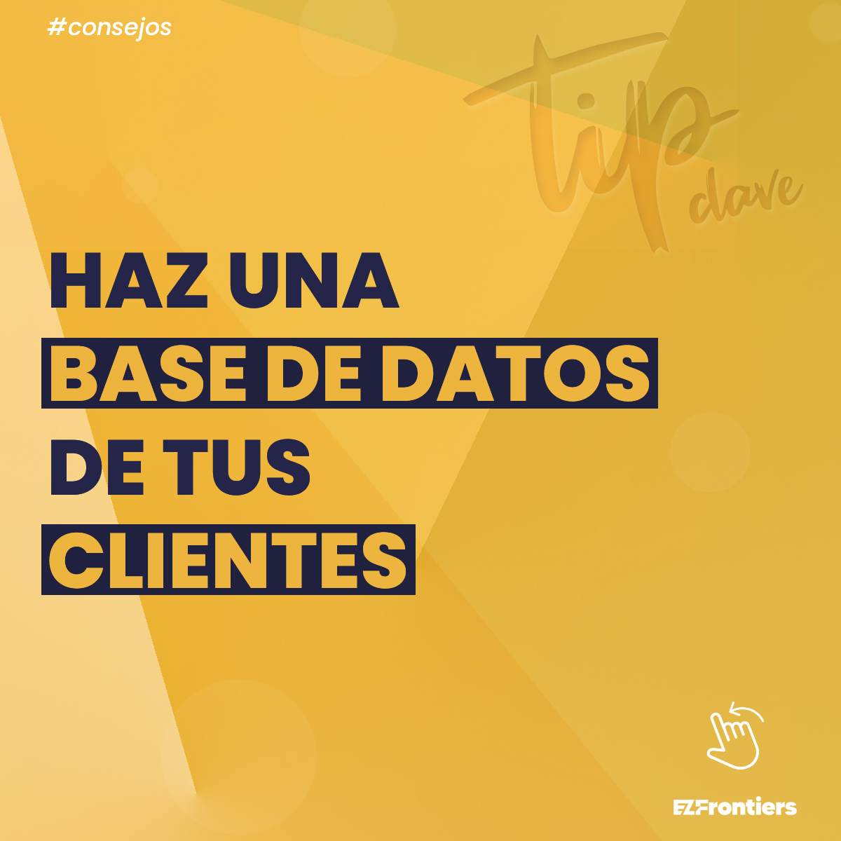ezfrontiers's tweet photo. Haz una base de datos de tus clientes.

A medida que vayas teniendo más clientes, será importante que los tengas ordenados para darles seguimiento o bien para ofrecerles nuevas cosas.

Aprende más de negocios en: https://t.co/g2QIY8HPee https://t.co/2C8emQcRn9