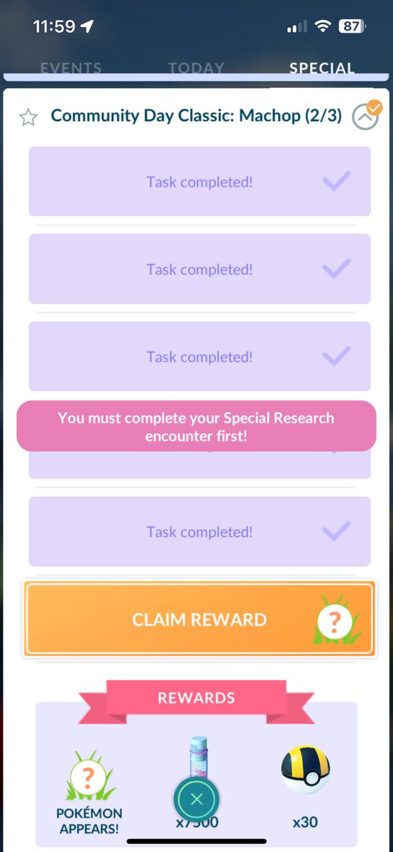 juliaglass776's tweet image. Bugger I guess I won鈥檛 be finishing my machop community day special research for a few weeks as I must have an encounter stuck behind meloetta and I ain鈥檛 catching her till Paris!!