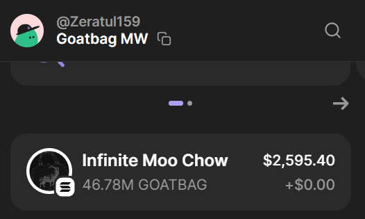 zeratul159's tweet photo. Gm.
More #goatbag bought & sent to the MW.
Loading up on funds for some interesting developments! https://t.co/xngydnUu9o