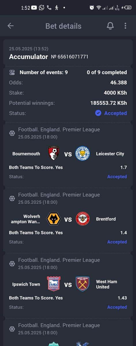 EPL Predictions 🏴󠁧󠁢󠁥󠁮󠁧󠁿 
46 odds. #iposiku 

BET ON PARIPESA 🧊 

Register: paripesa.bet/iposiku
PROMOCODE: IPOSIKU 

BETCODE: P8JBM