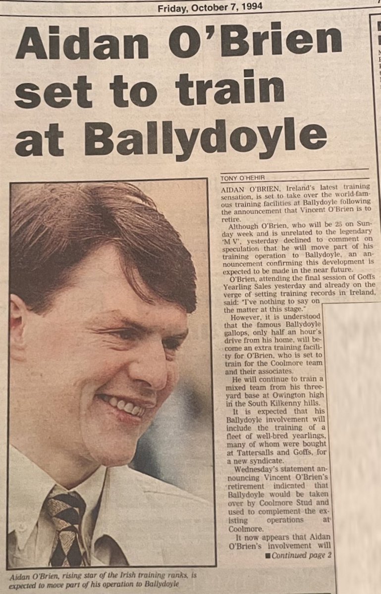 AIDANOBRIENFANSITE (@aobrienfansite) on Twitter photo It's October 1994 and a revolution is about to begin which will change the history of racing forever
HUGE thanks to <a href="/DorkingPeter/">peter dorking</a> for sharing this with me It's October 1994 and a revolution is about to begin which will change the history of racing forever
HUGE thanks to <a href="/DorkingPeter/">peter dorking</a> for sharing this with me
