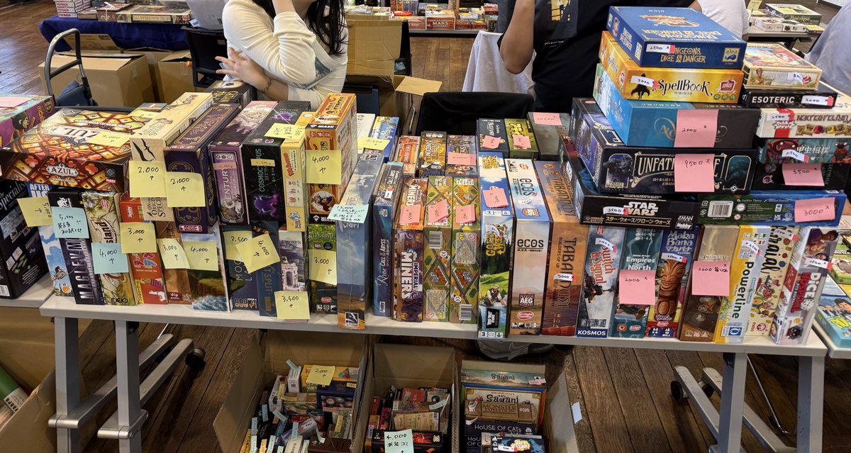 BoardGameRevo's tweet photo. フリマお疲れ様でした！
実は出店側で販売してました😄
 #ボドゲフリマ15三宮 https://t.co/8Q3QrMhmVr
