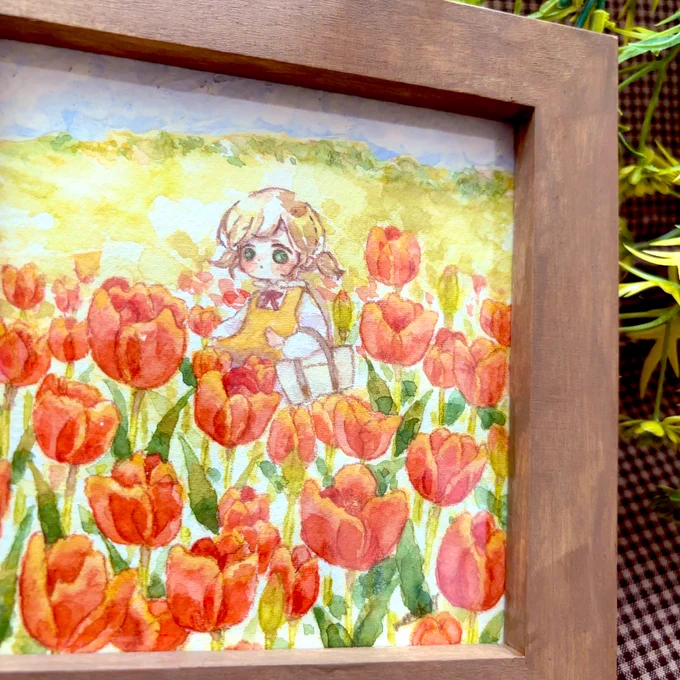 #クリエイター様の中に赤の作品をお持ちの方はいらっしゃいませんかひたすら赤いチューリップ描きたかった 