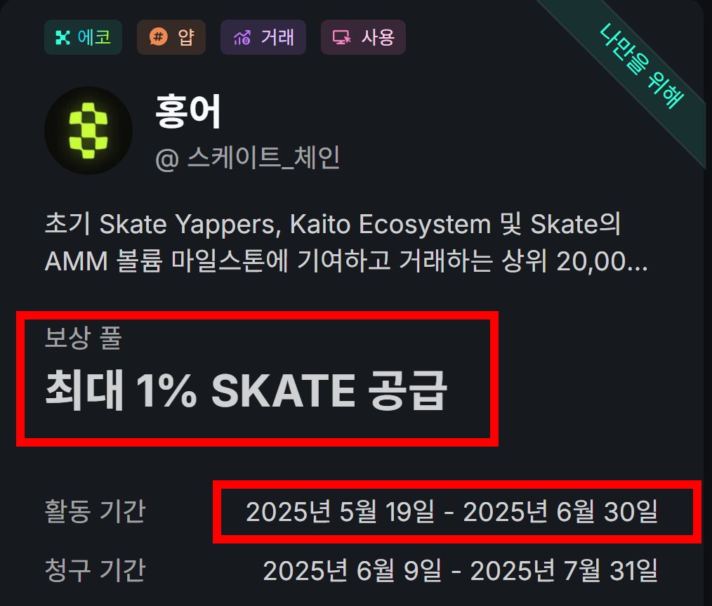 Gogogonum's tweet image. 빈집 야핑 꿀통간다! 

- 진짜 빈집이니까 잘 보십쇼 @skate_chain 
- @SkateFDN 왼쪽은 재단계정임 TGE SOON~~

SKATE X KAITO 스피드런
1. 기간: 6월 30일
2. 기존 6개월 플랜-&amp;gt;6주 압축
3. 리워드: $SKATE 토크노믹스 1%
4. 스피드런 포인트 파밍(격주 스냅샷)
1) 야핑하기: 트윗게시
2) 한국 TOP
