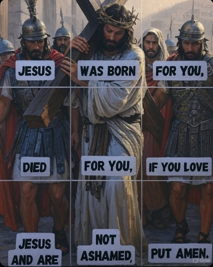 SkyVirginSon's tweet photo. if you’re not ashamed of Jesus Christ, AMEN! https://t.co/5BUD7XPCbl