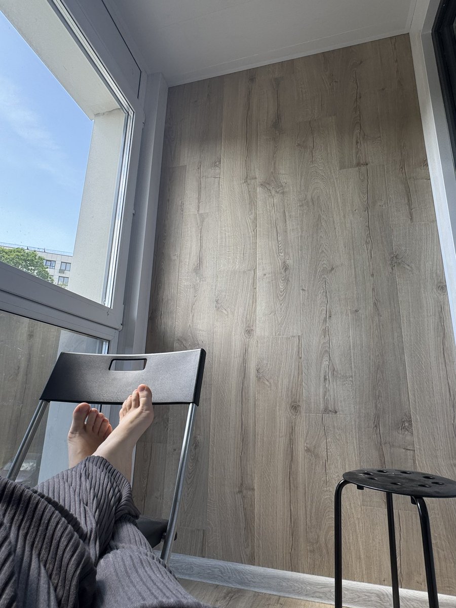 when you made a balcony and now you enjoy it🥰