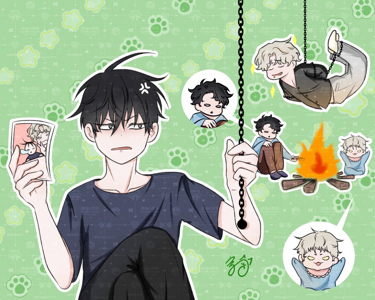 The daily life of TaeJu family？🤔

original：<a href="/dmwk00/">으자/euja 💦🌰</a> 

#물가의밤 
#LowTideinTwilight 
#水邊之夜