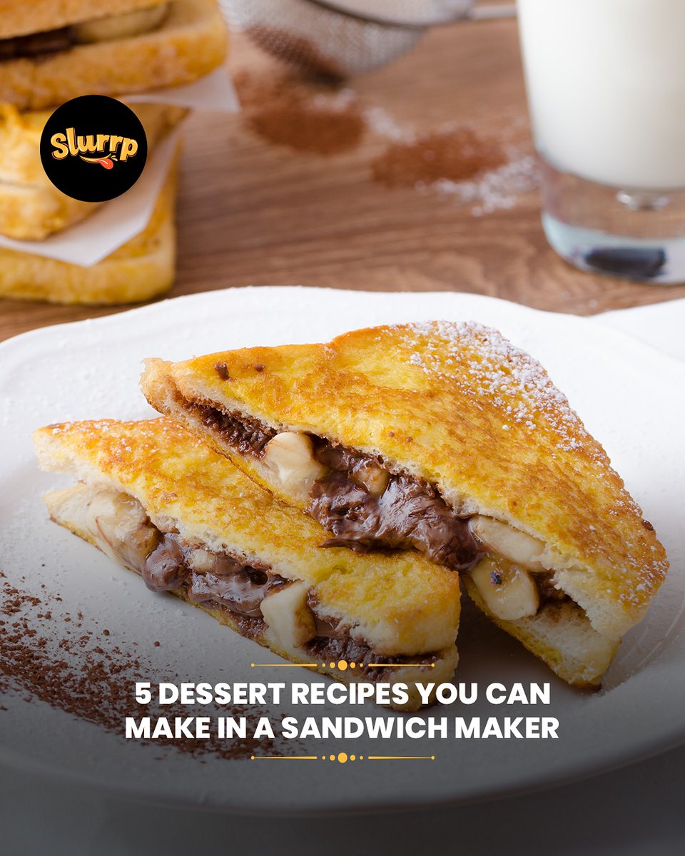 Ready for a dessert hack that’s pure genius?🫶🏻 Turn your sandwich maker into a dessert maker with these delicious toasties that are gooey, warm, crispy-edged sweet treats with minimal… dlvr.it/TKz6pY #Slurrpcommunity #Cookwithslurrp #sanwich #dessert #sandwichmaker