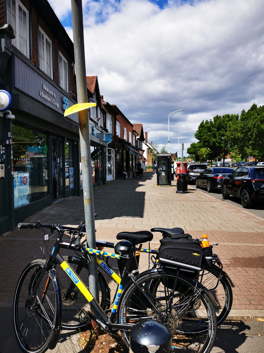 Ickenham SNT are out patrolling on bikes and conducting reassurance visits around the ward. Say hello if you see us!