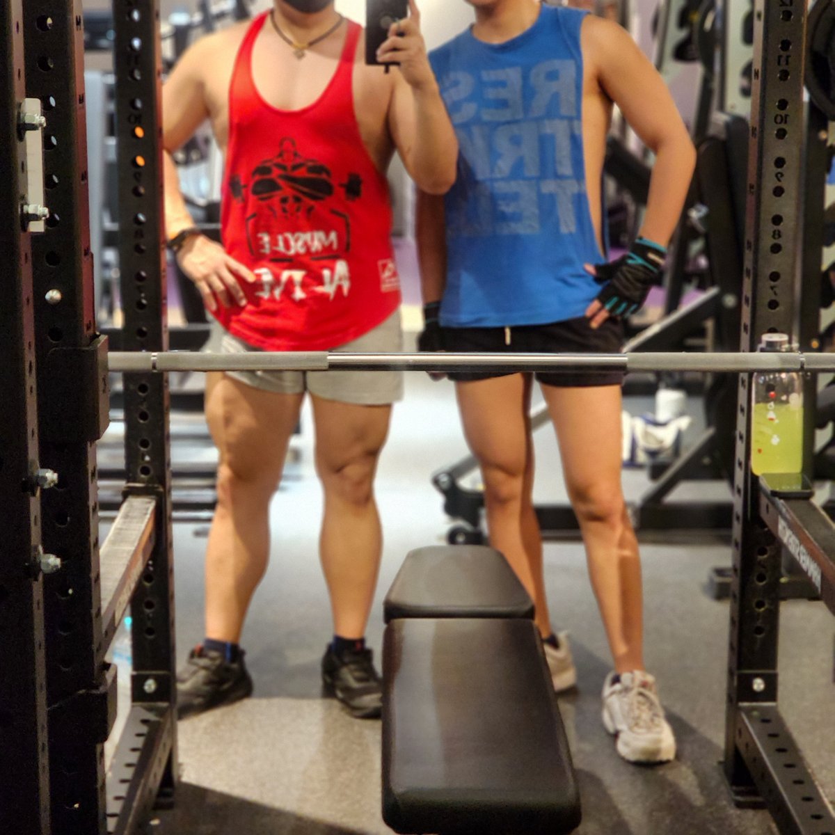 Shota_Vicky0611's tweet photo. 今日はエニタイム新宿富久町店で小太狼さん @k_gaogao_x  と合トレ💪その後はともえ君 @tomoe_1098  も合流しシュラスコ🍖腹一杯！！ https://t.co/f8uKLMllNt
