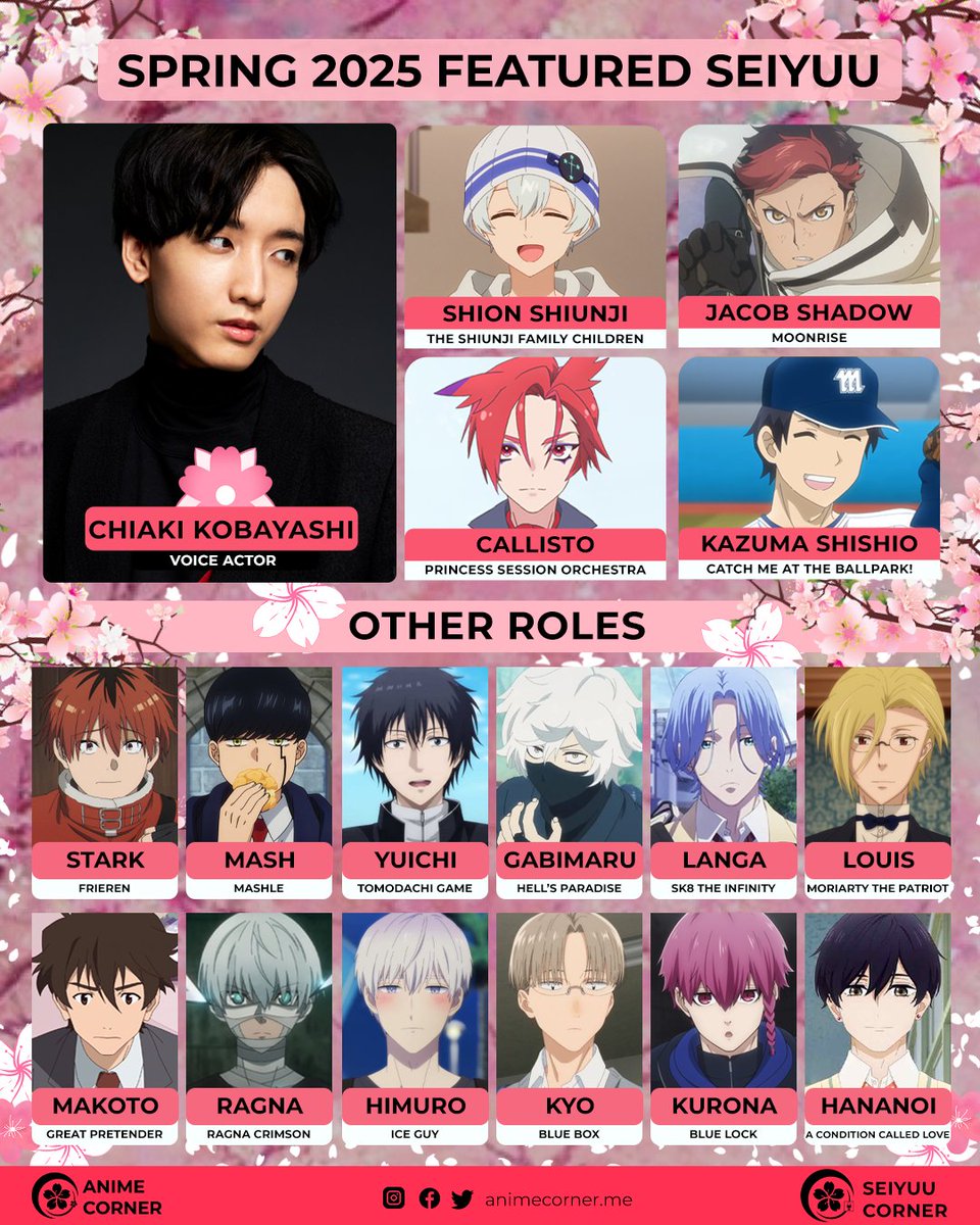 🌸 Daily Spring 2025 Featured Seiyuu: Chiaki Kobayashi