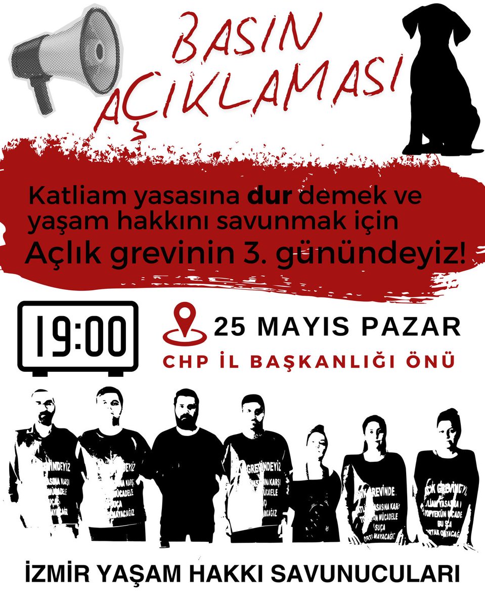 izmiryasamhakki's tweet photo. İzmir Yaşam Hakkı Savunucuları olarak İstanbul ve Eskişehir ile birlikte başlattığımız açlık grevinin üçüncü günündeyiz. Bugün saat 19.00’da CHP İzmir İl Binası önünde  faşizmin nesnesi olmasına rağmen öznesi olmaya da devam eden CHP’ye #busuçaortakolmayacağız  diyeceğiz. https://t.co/Z1LPp3coTT