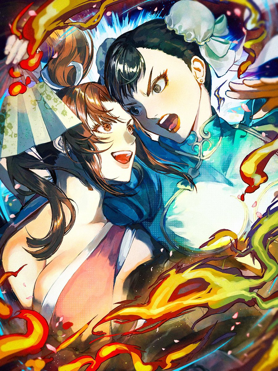 舞vs春麗🪭🌸💥 #SF6