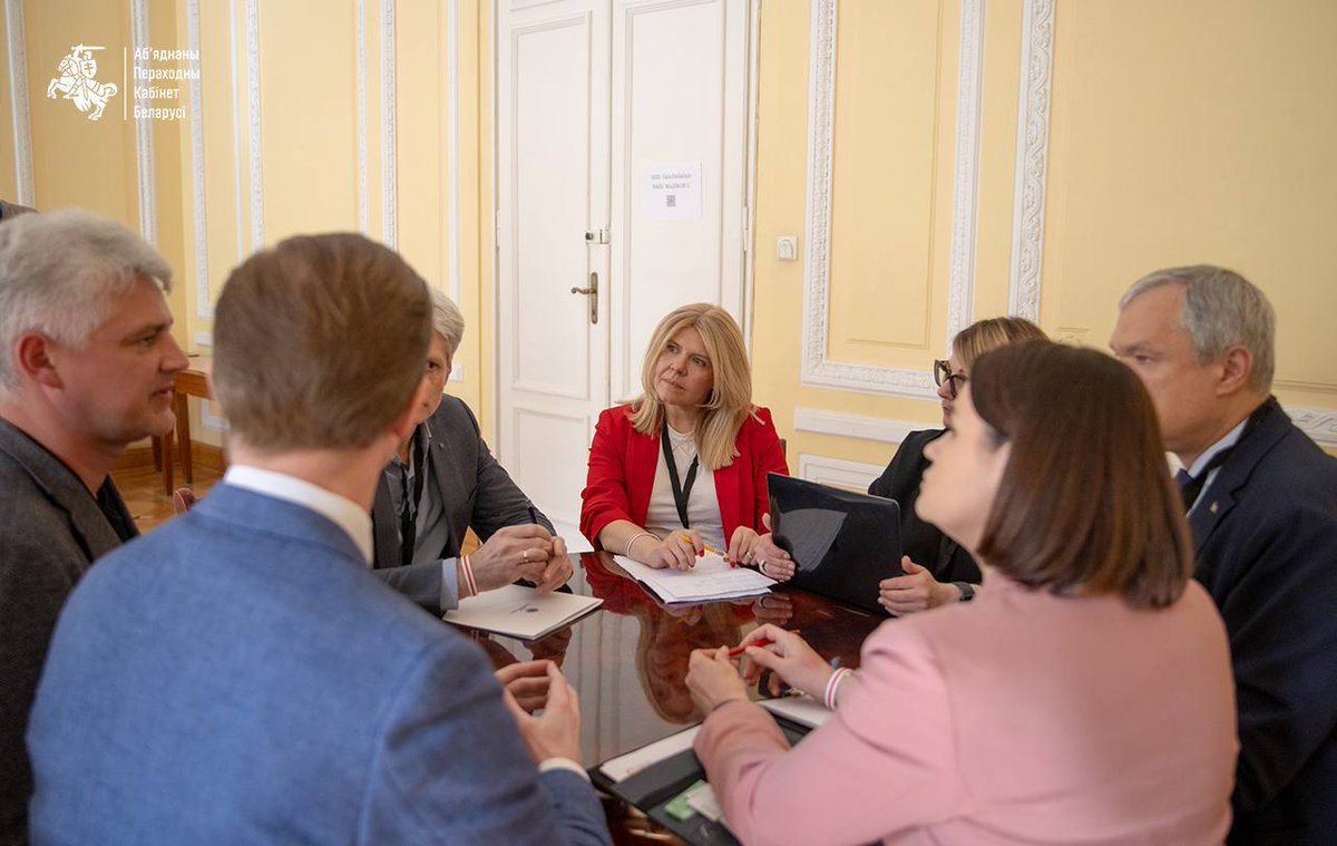 Pavel Latushka (@pavellatushka) on Twitter photo During the meeting of <a href="/CabinetBelarus/">United Transitional Cabinet of Belarus</a> in Warsaw, chaired by <a href="/Tsihanouskaya/">Sviatlana Tsikhanouskaya</a>, we discussed the common position of <a href="/CabinetBelarus/">United Transitional Cabinet of Belarus</a> ahead of the upcoming session of The EU Consultative Group with Belarusian democratic forces, scheduled for June 11 in Brussels. Support for the During the meeting of <a href="/CabinetBelarus/">United Transitional Cabinet of Belarus</a> in Warsaw, chaired by <a href="/Tsihanouskaya/">Sviatlana Tsikhanouskaya</a>, we discussed the common position of <a href="/CabinetBelarus/">United Transitional Cabinet of Belarus</a> ahead of the upcoming session of The EU Consultative Group with Belarusian democratic forces, scheduled for June 11 in Brussels. Support for the