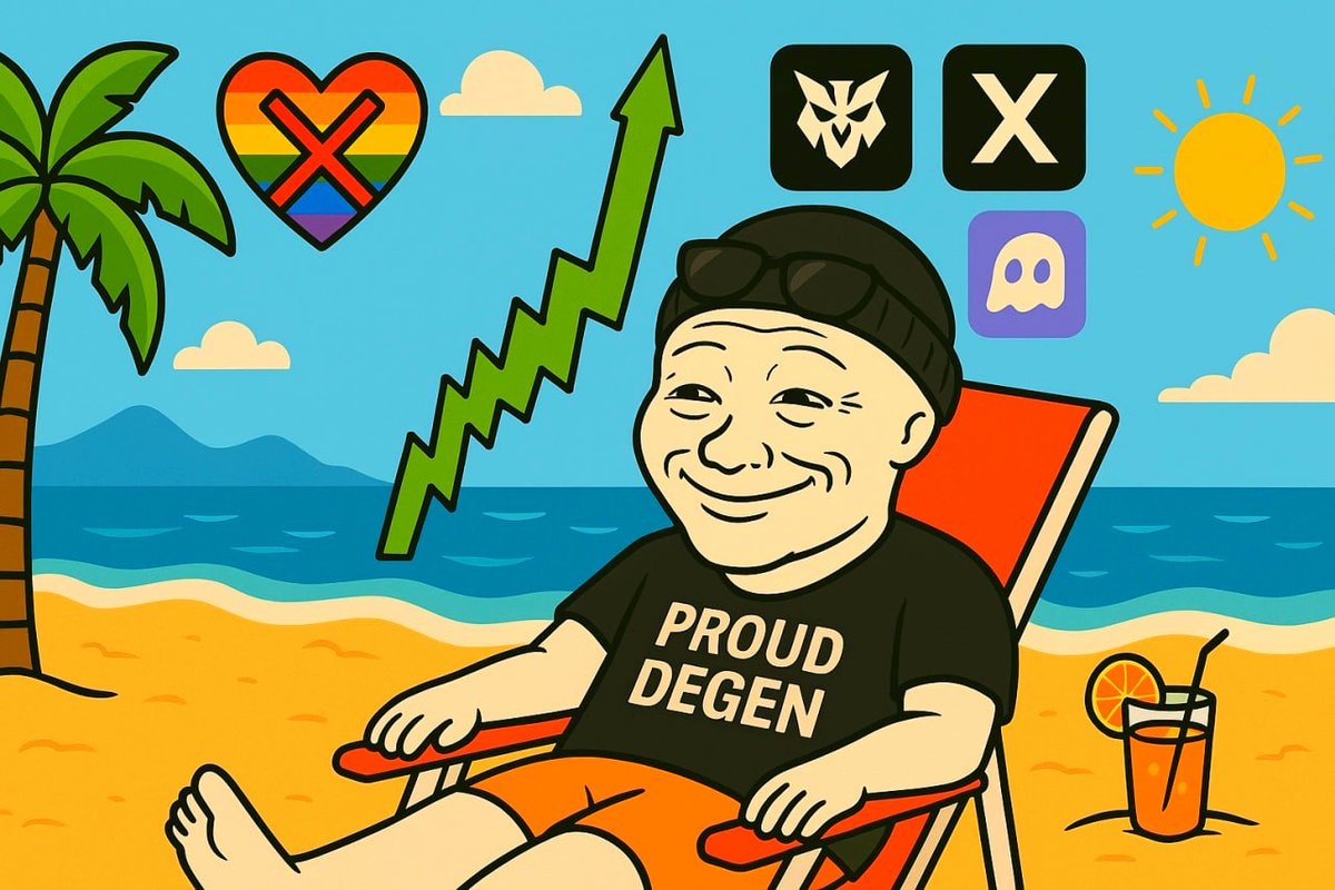 DEGENPRIDE_sol's tweet photo. We all reach different levels of wealth and freedom in this space, but it’s all about uniting around the one thing we all have in common, being a degen to print money and achieve our dreams.
https://t.co/Sr019pQyAs https://t.co/a0b8H8EVvB
