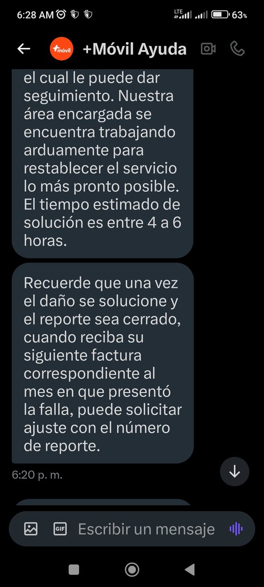 OrielTorres's tweet photo. Mas de 12 horas sin servicio, si vives por el area solicita tu numero de reclamo y solicita tu ajuste de cuenta ya que no es automatico, hay que tocarles el bolsillo para devolverles el favor @311Panama @Masmovilayuda @AsepPanama @PanamaOeste @MasMovilPanama https://t.co/yFqbG7slG4