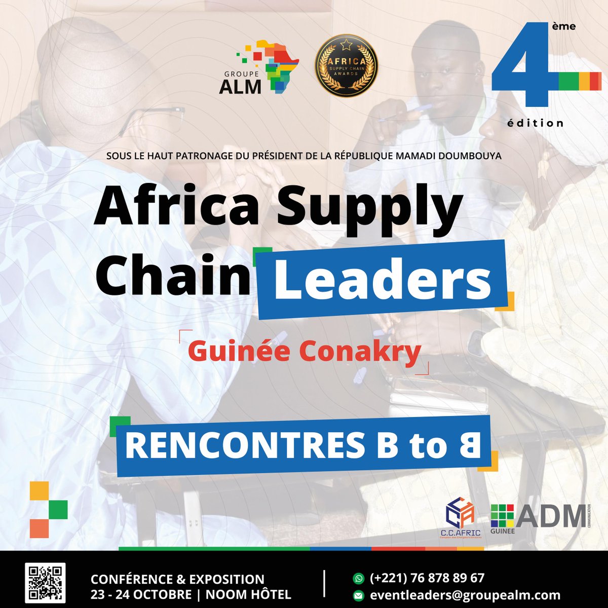 thiermou's tweet image. 👉 #Runin to Conakry 🇬🇳

📍 Les rencontres b-to-b sont des moments forts de la conférence des Africa Supply Chain Leaders.

🌍 Inscrivez-vous déjà maintenant sur ce lien : africasupplychainleaders.com/inscription-ex… pour faire participer votre entreprise.

#conakry #logistics #supplychain #industry