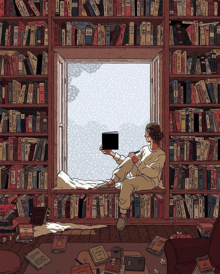 📚 Cuando leo me sumerjo en mi pequeño templo🍀