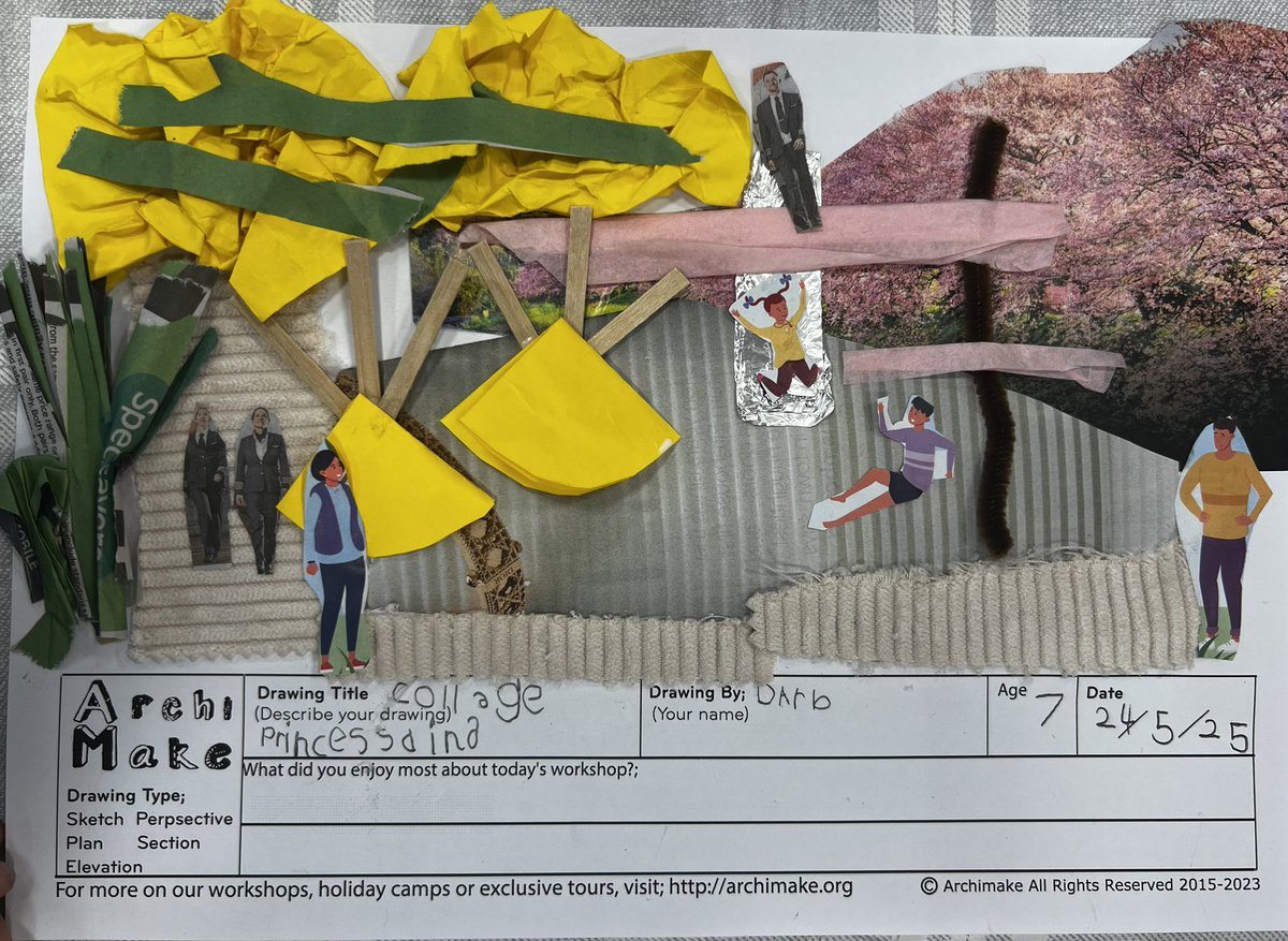 This weekend, our students explored the world of public art and the innovative landscape designs of Yves Brunier, culminating in a beautiful collage project!

See their creations and check our website.
archimake.org and give @archimakeorg