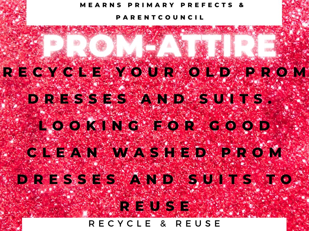 Prom-Attire Stall available at Parents Night. Come and have a browse