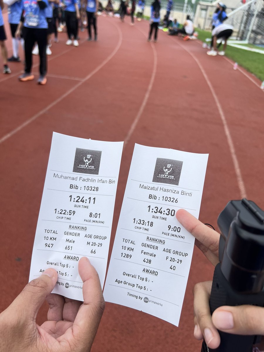 First 10k 😆 #hatyaimarathon2025