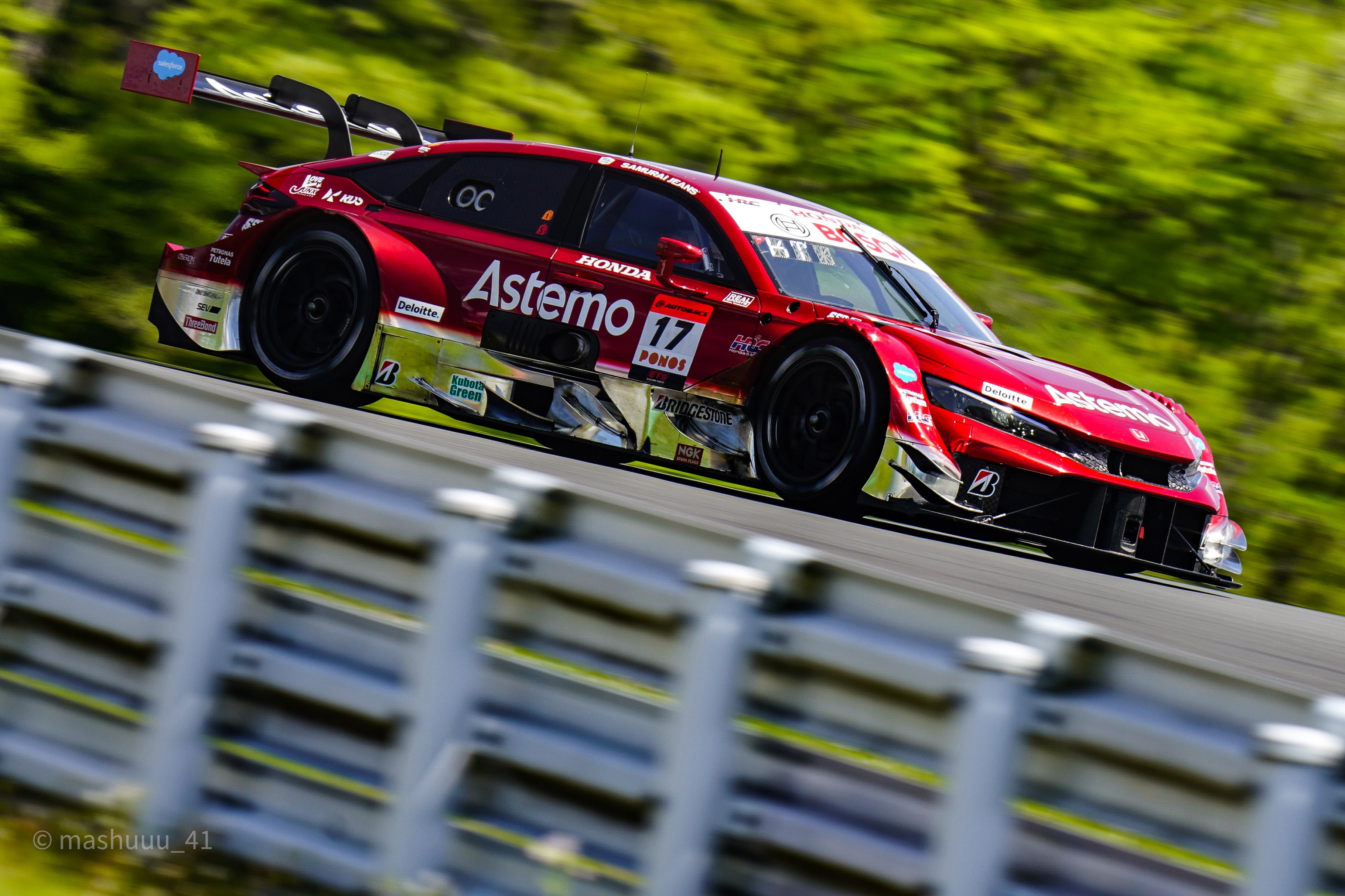 スパークCIVIC TYPE R-GT Astemo REAL RACING Honda Civic Type R-GT Astemo REAL RACING GT500 Super GT