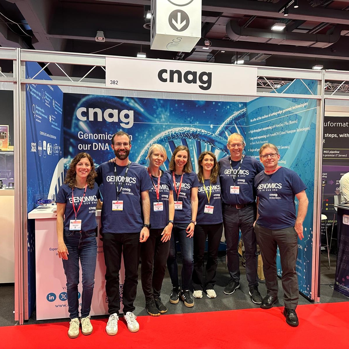 CNAG (@cnag_eu) on Twitter photo 👥This is us!
The CNAG team at #eshg2025: our Project Managers Elena Vila and Francesc Bou, Clinical Genomics Manager <a href="/LeslieMatalonga/">Leslie Matalonga</a>, Functional Genomics Leader <a href="/AEsteveCodina/">AnnaEsteveCodina</a>, Data Analysts Steve Laurie and Gemma Bullich, and our Director Ivo Gut
🗓️Book a meeting with us! 👥This is us!
The CNAG team at #eshg2025: our Project Managers Elena Vila and Francesc Bou, Clinical Genomics Manager <a href="/LeslieMatalonga/">Leslie Matalonga</a>, Functional Genomics Leader <a href="/AEsteveCodina/">AnnaEsteveCodina</a>, Data Analysts Steve Laurie and Gemma Bullich, and our Director Ivo Gut
🗓️Book a meeting with us!