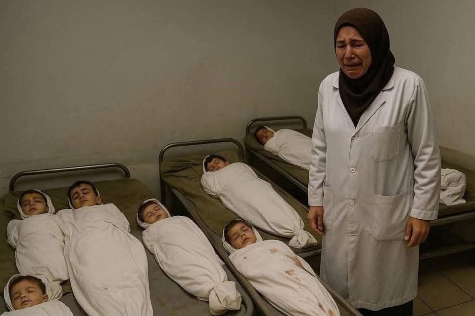 اي أمةٍ نحن  ⁉️
وأي عار  بات  يلازمنا وأي لعنةٍ حلت علينا ‼️
الآ  زعيم أو شعبٌ ينتفض ؟ حسبي الله ونعم الوكيل ولا حول ولا قوة الاّ بالله ... #آلاء_النجار #GazaHolocaust #غزة_الفاضحة