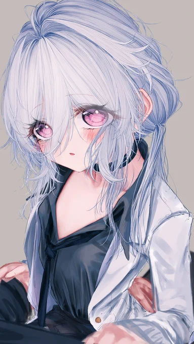 今週の進捗です₍₍ (ง ᐛ )ว ⁾⁾ 表情差分と胸あたりの肌色塗りです,ちょっと少なくてすみません_(:зゝ∠)_ 