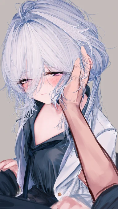 今週の進捗です₍₍ (ง ᐛ )ว ⁾⁾ 表情差分と胸あたりの肌色塗りです,ちょっと少なくてすみません_(:зゝ∠)_ 