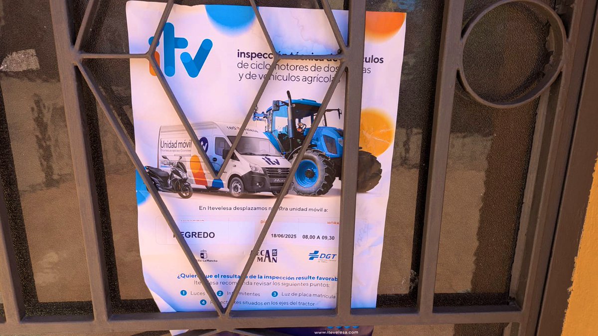 📯📋Recopilamos toda la info que hay en el tablón del ayuntamiento esta semana. 
➡️Oferta de empleo para el mantenimiento del pueblo (solicitudes del 22 al 29 de mayo) 
➡️ITV en Junio

#tablon #pueblo #Negredo #guada #CLM #ITV