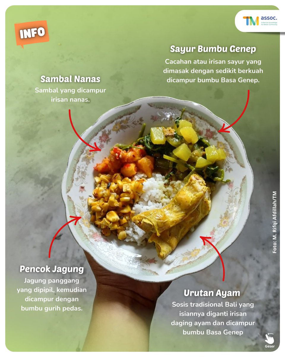 Terasmitra's tweet photo. Sahabat TM tahu ga sih? Kalau di Meramu Rasa #2 kemarin koncoh Omah @omahkayu_hub masak makanan lokal Indonesia. Resepnya berasal dari buku Mustika Rasa

Yuk, kita bongkar makanan lokal yang di masak di Meramu Rasa #2 kemarin https://t.co/httmLI9k94