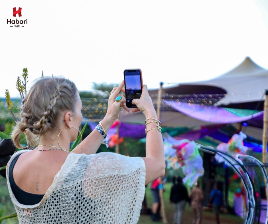 HabariNode's tweet photo. From reels to live updates, attendees at the #BoogieInTheBushFestival captured every moment and shared the vibes with the world, thanks to @HabariNode. We're keeping the connection strong today too. Come through and share your story! #BoogieWithHabariWiFi https://t.co/vawxRYcUQz
