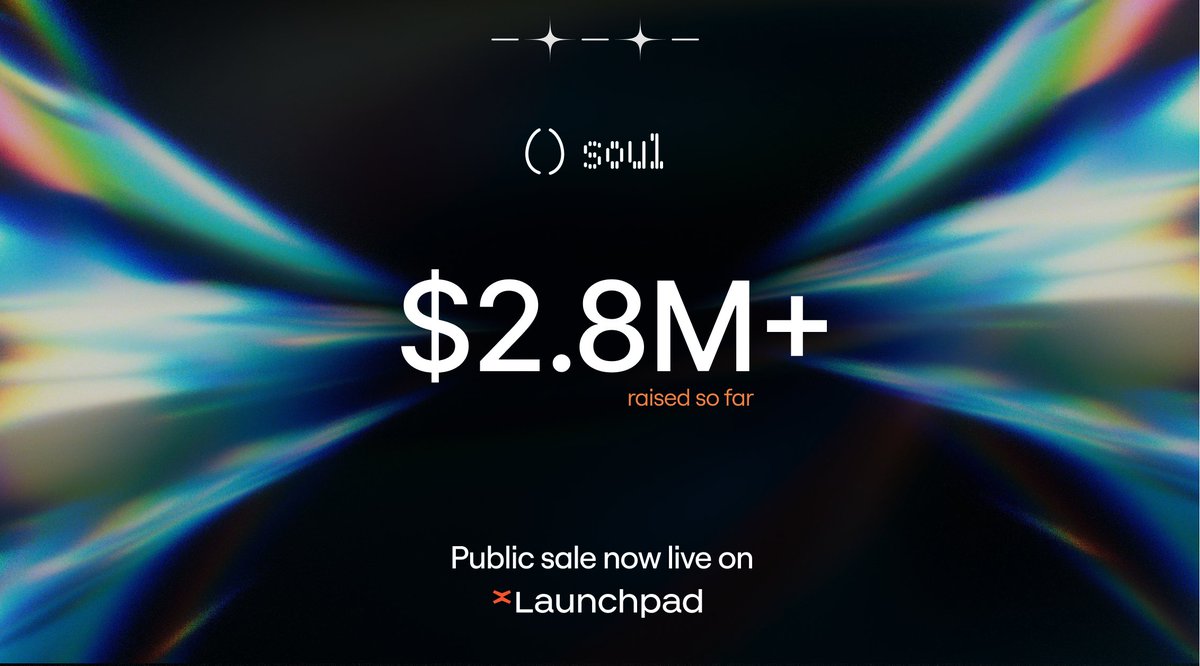 xLaunchpadApp's tweet image. Less than 24 hours left to complete your KYC! ⏳

Over $2.8M raised so far for @0xSoulProtocol’s public sale.
⛔ KYC closes tomorrow - and the sale ends in 2 days.

Secure your spot 👇