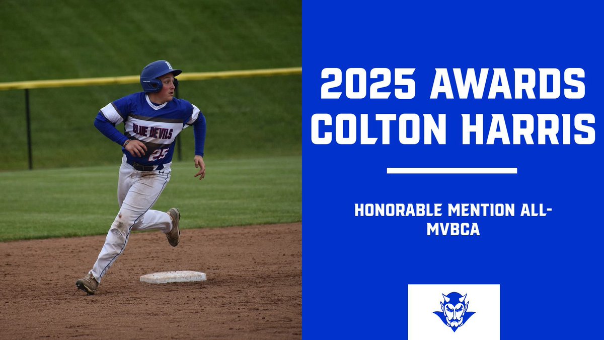 We would like to congratulate the following guys on earning SWBL and/or MVBCA honors this year!

Lucas Horn
1st Team All-SWBL
2nd Team All-MVBCA

Blake Sprada
2nd Team All-SWBL
2nd Team All-MVBCA 

Colton Harris
Honorable Mention All-MVBCA
#HumDevs 🤘