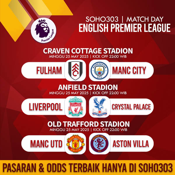 cuan_naga's tweet photo. ~ English Premier League | SOHO303

#soho303 #liga1 #ligainggris #ligaitaly #ligaspanyol #persija #sbobet #chelsea #arsenal #liverpool #fyp #intermilan #roma #acmilan #juventus #barcelona #psg #ligachampion #intermilan #nice #psg #ManchesterUnited #ManchesterCity #fulham https://t.co/WSBymNreJ8