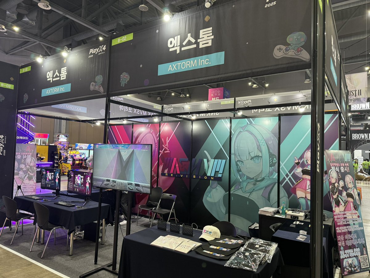 PlayX4にご来場いただいた皆さま、ありがとうございました！
韓国の皆さまの温かい応援とご反応に、開発チーム一同、心から感謝しております。
今後とも『MASH VP! Re:VISION』をよろしくお願いいたします。