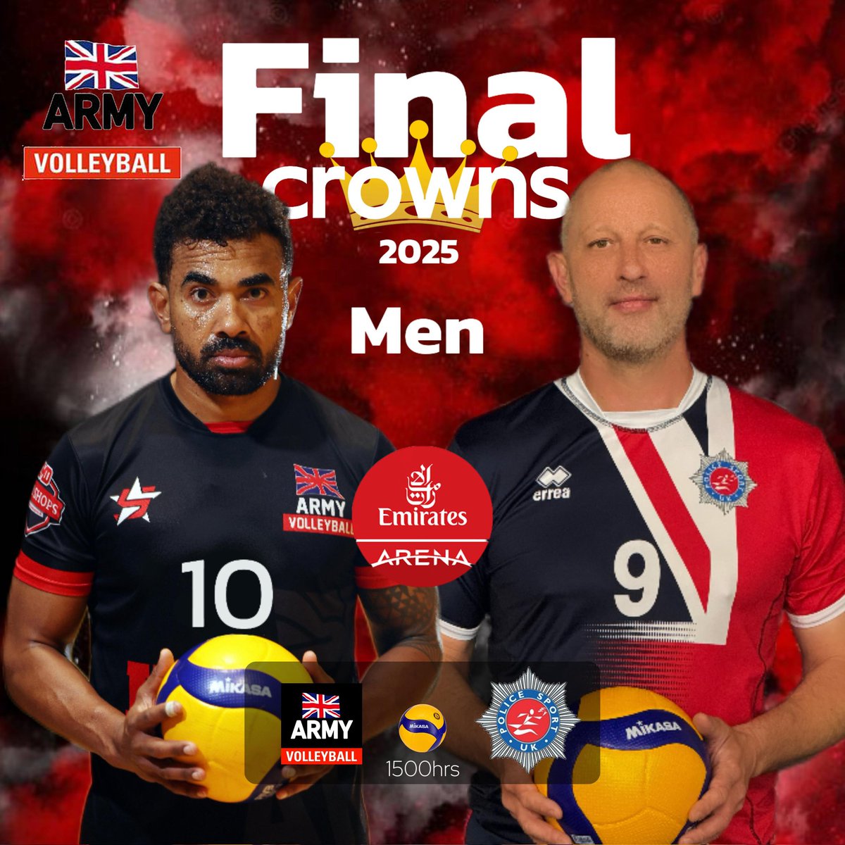 British Army Men's Volleyball (@britisharmymen1) on Twitter photo We are chasing history and going for an unprecedented 4th straight Crowns Championship title. Who knew?!
Don’t miss today’s final. All the details right here 👇🏾
<a href="/ArmySportASCB/">Army Sport</a> <a href="/VballEngland/">Volleyball England</a> We are chasing history and going for an unprecedented 4th straight Crowns Championship title. Who knew?!
Don’t miss today’s final. All the details right here 👇🏾
<a href="/ArmySportASCB/">Army Sport</a> <a href="/VballEngland/">Volleyball England</a>