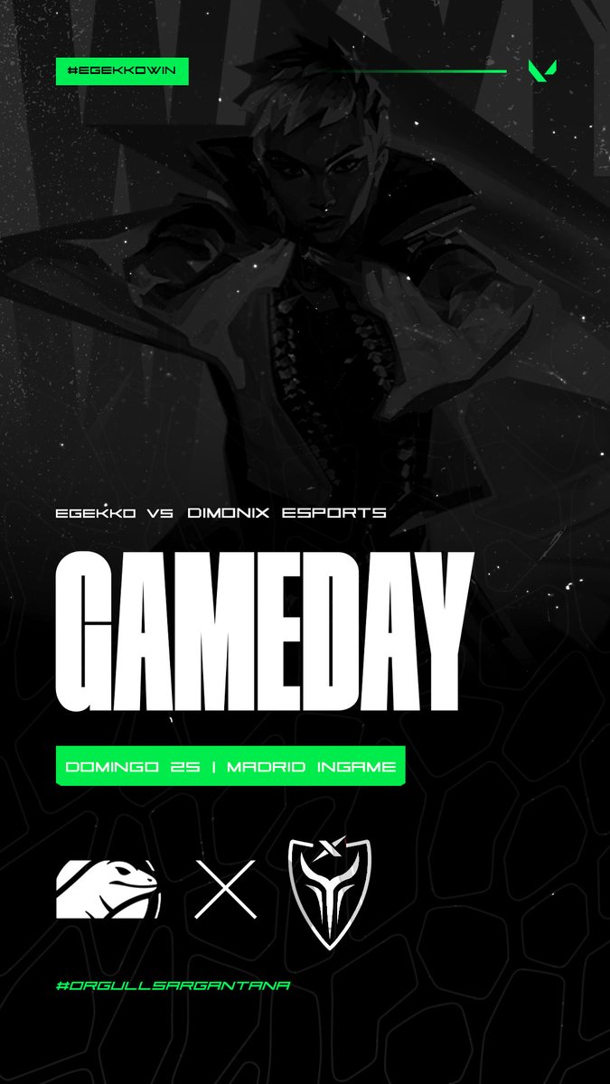 eGekko (@egekko_) on Twitter photo ¡És dia de partit!
Nos enfrentamos a los demonios, lo que no saben es que nosotros los demonios los tenemos como mascotas👺
🏆<a href="/MadridinGame/">Madrid in Game</a>
⏰17:00
🆚<a href="/DimoniXEsports/">DimoniX Esports</a>
#SempreSargantana🦎💚 ¡És dia de partit!
Nos enfrentamos a los demonios, lo que no saben es que nosotros los demonios los tenemos como mascotas👺
🏆<a href="/MadridinGame/">Madrid in Game</a>
⏰17:00
🆚<a href="/DimoniXEsports/">DimoniX Esports</a>
#SempreSargantana🦎💚