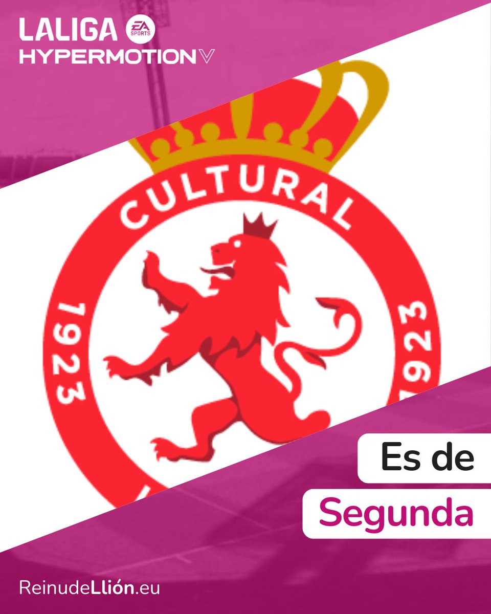 Reinu de Llión (@reinullion) on Twitter photo ¡El rugido de León vuelve a Segunda división! 🦁
La <a href="/CyDLeonesa/">Cultural y Deportiva Leonesa</a> logra el ascenso, devolviendo a la ciudad la ilusión del fútbol profesional.
Historia, garra y afición: ¡así se escribe una temporada para el recuerdo! 🤍♥️
#AúpaCultu #CulturalLeonesa
#León #ReinoDeLeón ¡El rugido de León vuelve a Segunda división! 🦁
La <a href="/CyDLeonesa/">Cultural y Deportiva Leonesa</a> logra el ascenso, devolviendo a la ciudad la ilusión del fútbol profesional.
Historia, garra y afición: ¡así se escribe una temporada para el recuerdo! 🤍♥️
#AúpaCultu #CulturalLeonesa
#León #ReinoDeLeón