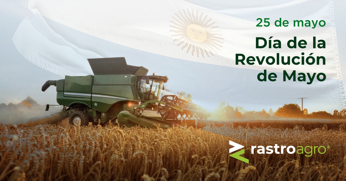RastroAgro's tweet photo. ¿Lo que más nos apasiona? El campo 🚜☀️
¿Lo que más orgullo nos da? Ser argentinos ❤️

25 de mayo: ¡Viva la Patria! 🇦🇷🇦🇷🇦🇷

#RastroAgro #JuntoAlProductor
#CampoArgentino #25DeMayo https://t.co/j6mVELjjuy