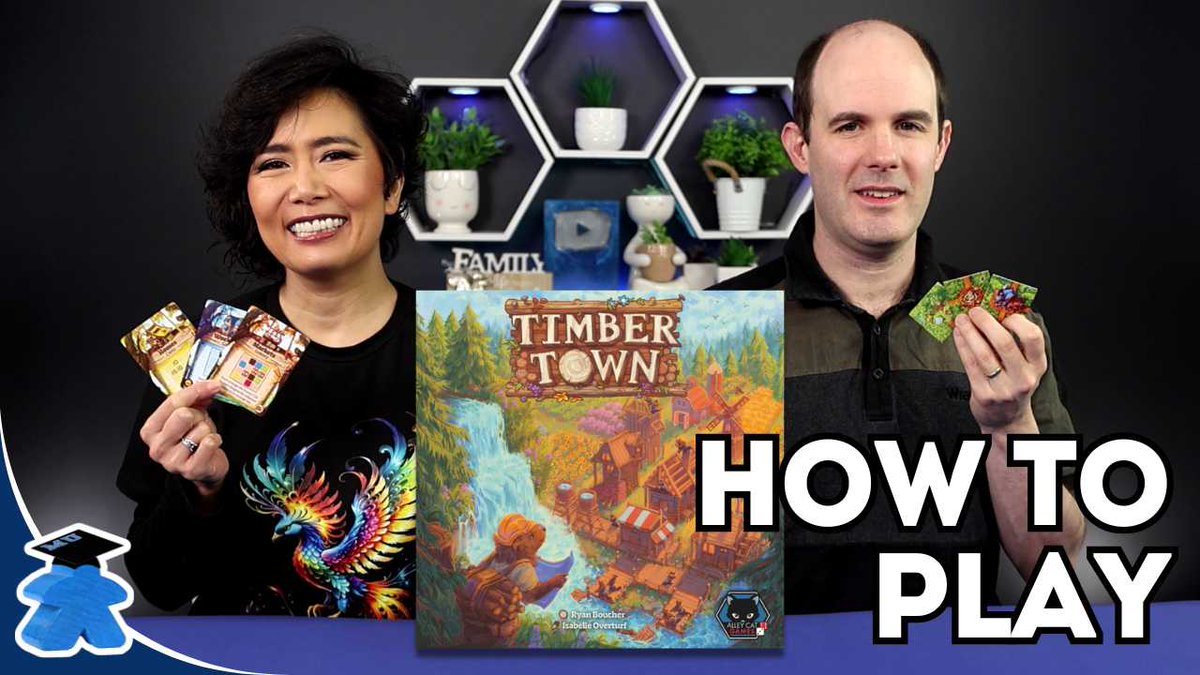 Fast and furry forest fest, with you as beaver architects grabbing the drifting buildings on the river to construct, in Timber Town. Yep, two players draft and gone fest😆🙏
Tutorial here, ready for UKGE release - youtu.be/6XbgbCUdCwg
<a href="/alleycatgames/">Alley Cat Games</a> <a href="/seabrookstudios/">Seabrook Studios</a>