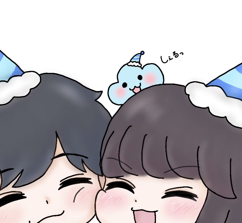 mochimomo_f's tweet image. 彼ざらしへの手作り誕生日ケーキにしぇるまるとぅげざーせれぶれーしょんイラストを添えました🦭🦭🦭