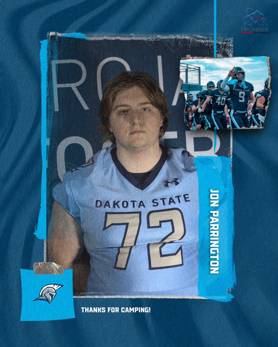 Jonathan Parrington (@jparrington2026) on Twitter photo Thanks <a href="/DakSt8Football/">Josh Anderson 🇺🇸</a> <a href="/CoachSinsabaugh/">Anvil Sinsabaugh</a> <a href="/CoachMurphyDSU/">Devonte Murphy</a> and <a href="/CoachRandle61/">Coach Randle</a> for the opportunity to compete at <a href="/DSUFootball/">Dakota State Football</a> camp on Friday and looking forward to more chances at some of the mega camps next month. <a href="/BDPRecruiting/">Bryan Payton</a> <a href="/chaskagridiron/">Chaska Gridiron</a> Thanks <a href="/DakSt8Football/">Josh Anderson 🇺🇸</a> <a href="/CoachSinsabaugh/">Anvil Sinsabaugh</a> <a href="/CoachMurphyDSU/">Devonte Murphy</a> and <a href="/CoachRandle61/">Coach Randle</a> for the opportunity to compete at <a href="/DSUFootball/">Dakota State Football</a> camp on Friday and looking forward to more chances at some of the mega camps next month. <a href="/BDPRecruiting/">Bryan Payton</a> <a href="/chaskagridiron/">Chaska Gridiron</a>