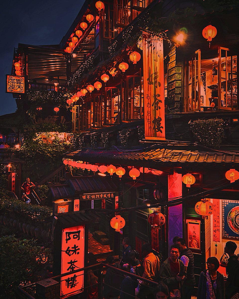 千と千尋の神隠しの世界みたいな風景が台湾にありました。