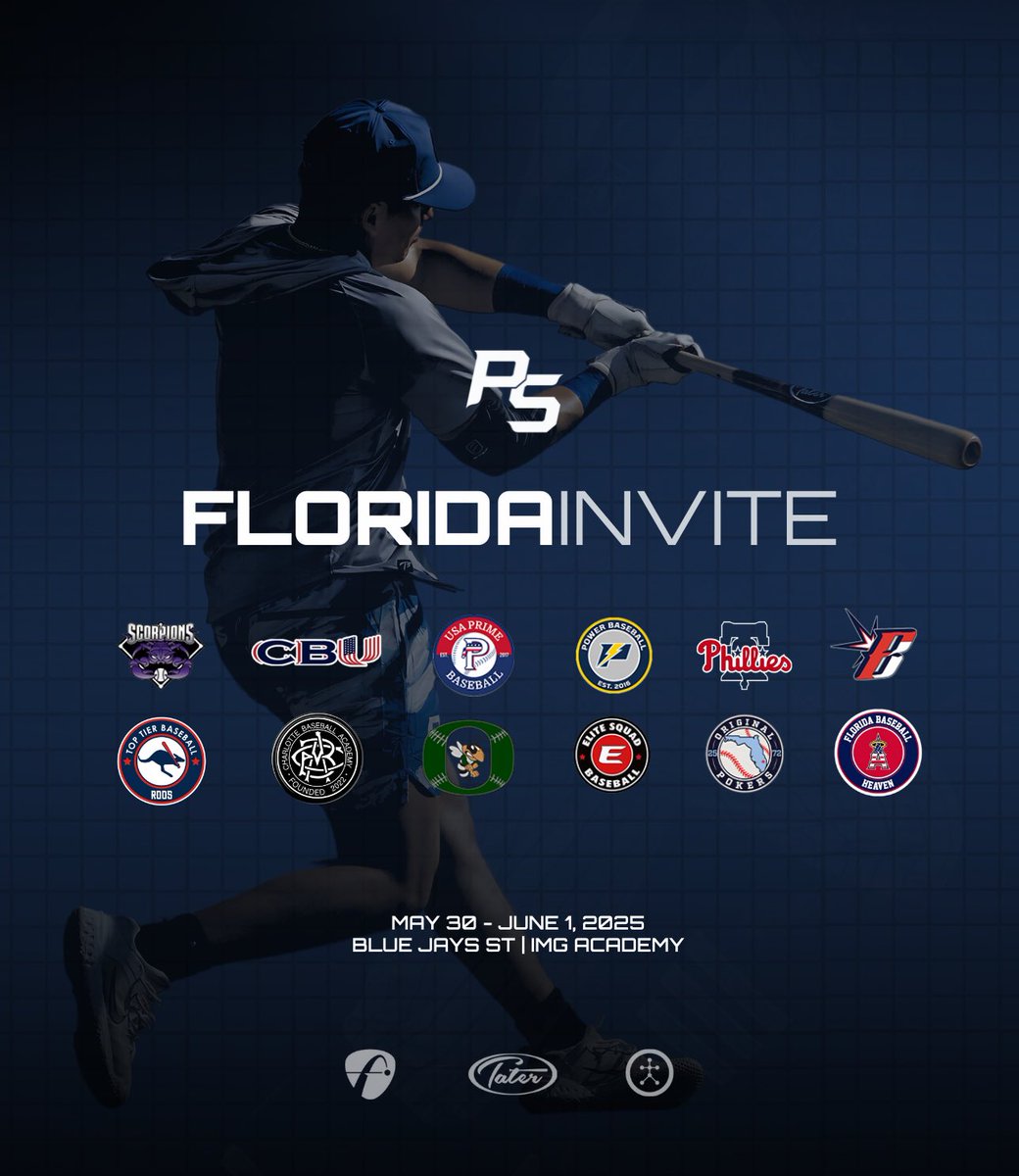 Prospect Select (@psbaseballinc) on Twitter photo Florida Invite Schedule is LIVE 🗓️play.ps-baseball.com/public/events/…
📍17U Div: <a href="/BlueJays/">Toronto Blue Jays</a> PDC | Dunedin, FL
📍16U Div: <a href="/IMGAcademy/">IMG Academy</a> | Bradenton, FL
📍15U Div: <a href="/IMGAcademy/">IMG Academy</a> | Bradenton, FL
#TheBestPlayHere Florida Invite Schedule is LIVE 🗓️play.ps-baseball.com/public/events/…
📍17U Div: <a href="/BlueJays/">Toronto Blue Jays</a> PDC | Dunedin, FL
📍16U Div: <a href="/IMGAcademy/">IMG Academy</a> | Bradenton, FL
📍15U Div: <a href="/IMGAcademy/">IMG Academy</a> | Bradenton, FL
#TheBestPlayHere