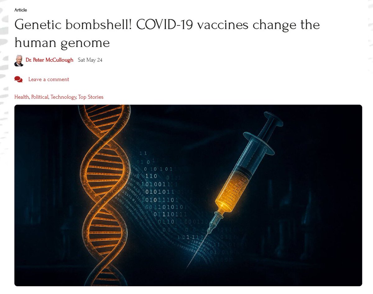 Peter A. McCullough, MD, MPH® (@p_mcculloughmd) on Twitter photo Genetic bombshell! COVID-19 vaccines change the human genome
Dr. Peter McCullough, Nicolas Hulscher, MPH, Dr. John Catanzaro, Sat May 24, 2025. <a href="/McCulloughFund/">McCullough Foundation</a> <a href="/NicHulscher/">Nicolas Hulscher, MPH</a> <a href="/neo7bioscience/">Neo7 Bioscience</a> <a href="/Docjohnc/">BeyondBio / John Catanzaro</a> <a href="/OutLoudNews/">America Out Loud News</a> <a href="/MalcolmOutLoud/">Malcolm Out Loud</a> americaoutloud.news/genetic-bombsh… Genetic bombshell! COVID-19 vaccines change the human genome
Dr. Peter McCullough, Nicolas Hulscher, MPH, Dr. John Catanzaro, Sat May 24, 2025. <a href="/McCulloughFund/">McCullough Foundation</a> <a href="/NicHulscher/">Nicolas Hulscher, MPH</a> <a href="/neo7bioscience/">Neo7 Bioscience</a> <a href="/Docjohnc/">BeyondBio / John Catanzaro</a> <a href="/OutLoudNews/">America Out Loud News</a> <a href="/MalcolmOutLoud/">Malcolm Out Loud</a> americaoutloud.news/genetic-bombsh…