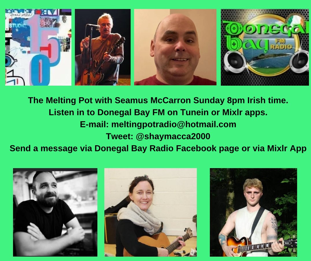 Today’s show has music from John Mayer, Cathy Davey and The Charlatans among others. With the announcement that he is releasing a 2nd covers album coming out in July, We are going to play two tracks from Paul Weller’s 1st covers album Studio 150 as our Doubleplay. Local Artsits