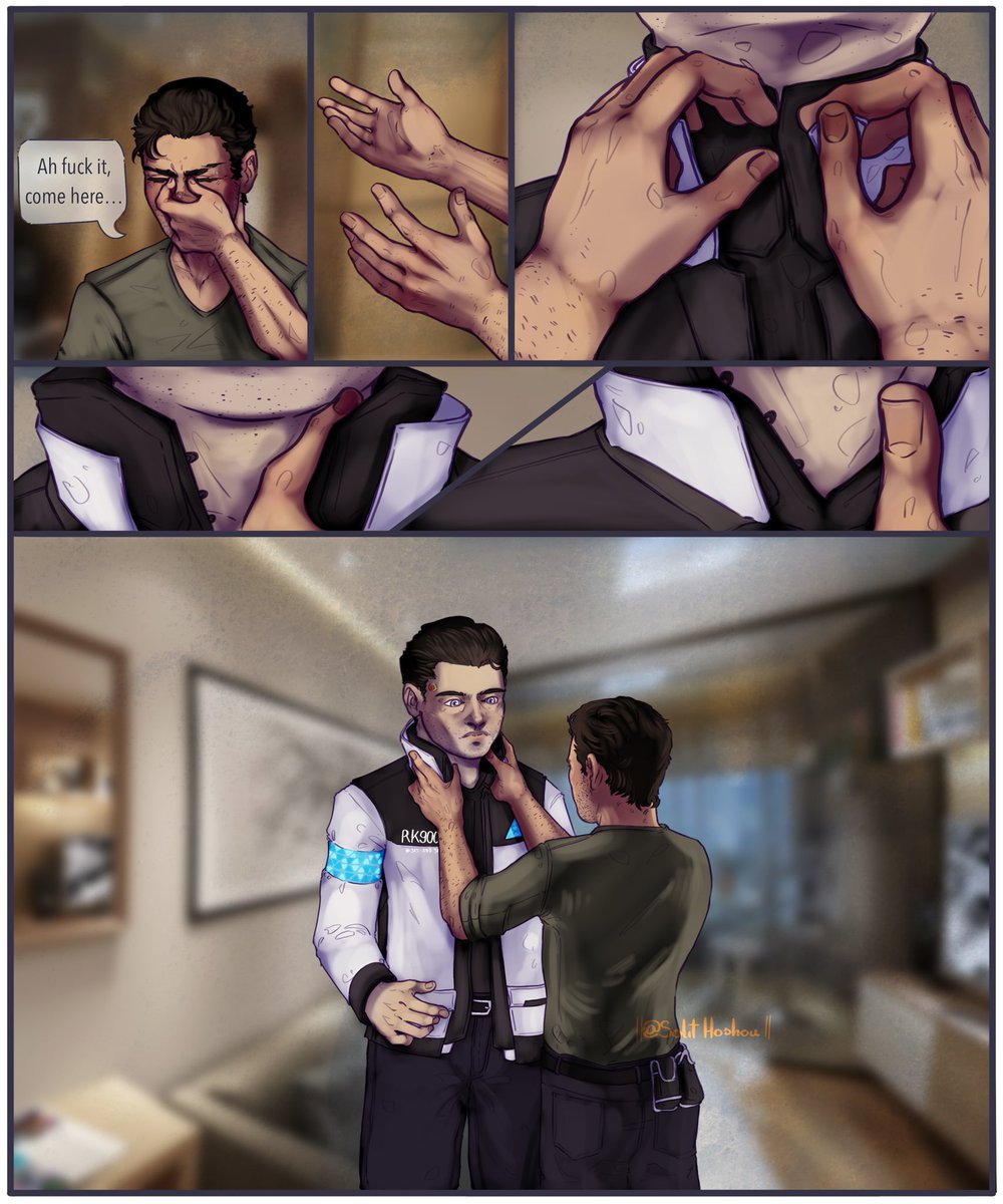 Solit Hoshou (Commissions open)🔞 (@solithoshou) on Twitter photo (1/2) Took me much longer than it should but I finally finished the comic that is heavily inspired by Reed900 fan comic made by <a href="/Aydaptic/">Aydaptic | Ayda</a> “Adapt & Endure”. Really loved it and it’s like tiny story addition that came into my mind while reading it!
#dbh #reed900 #comic #art (1/2) Took me much longer than it should but I finally finished the comic that is heavily inspired by Reed900 fan comic made by <a href="/Aydaptic/">Aydaptic | Ayda</a> “Adapt & Endure”. Really loved it and it’s like tiny story addition that came into my mind while reading it!
#dbh #reed900 #comic #art