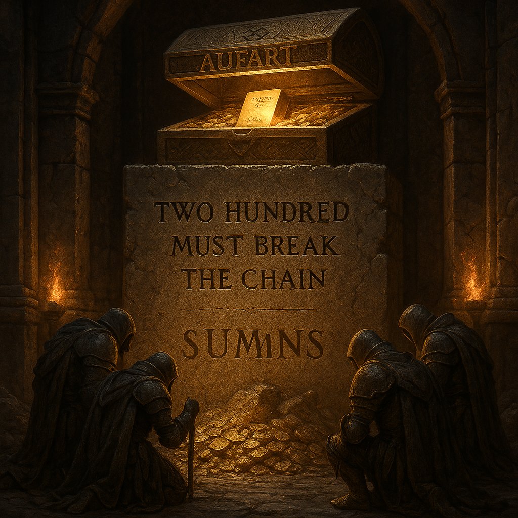 AuFart94214's tweet photo. The relic calls.
The vault resists.
⚱️ 5g of Valcambi gold remains sealed behind ancient code.
🔒 50% of supply locked for 1 year.
🧍 200 must rise to break the chain.
The summons is carved in stone.
You’ve seen it.
$AUFART
https://t.co/7yOZBHzmVY
#AUFART #AUFARTCult #GoldBackedMeme #MemeGladiator #Crypto #Altcoin #MemeCoin #CryptoCommunity #DeFi #NFT #Memes #CryptoMemes #Degen #Shitcoin #CryptoTwitter #CT #Bitcoin #Ethereum #Bullish #100xGems #Trending #Viral #FOMO #ToTheMoon
#SolanaMemeCoins
